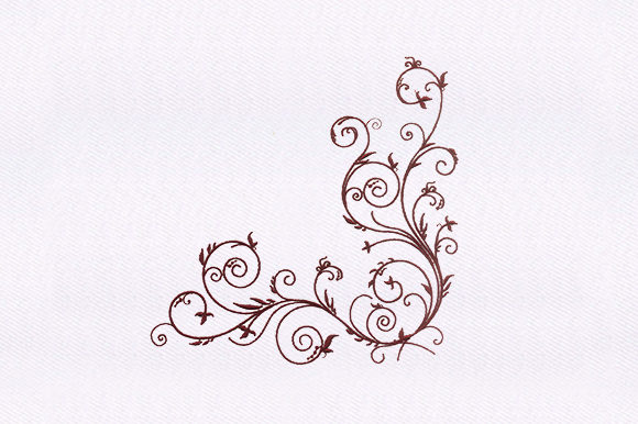 Maroon Stem Vines: A Holiday Embroidery Review