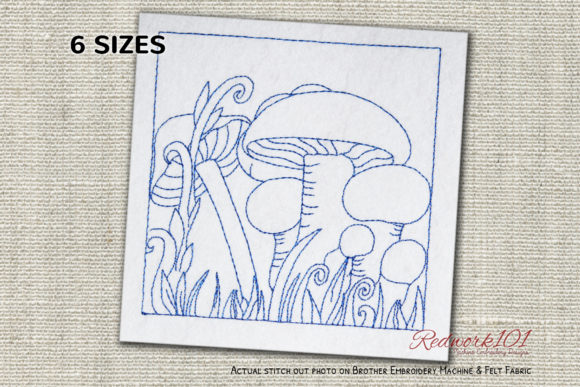 Mushroom Plant Redwork: A Seasonal Embroidery Review