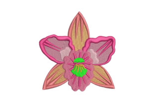 Orchid Embroidery Design Review for Small Business Merch