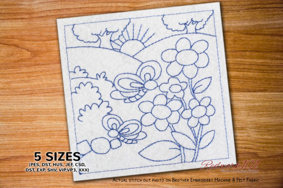 Review: Butterfly in the Garden Redwork for Craft Fairs